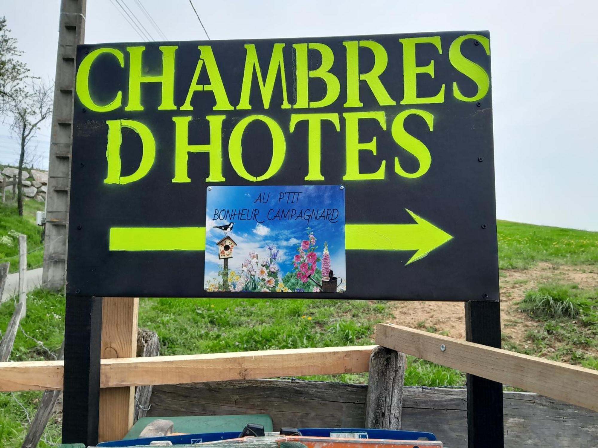 Chambres D Hotes Au P'Tit Bonheur Campagnard Jarnosse Exterior foto